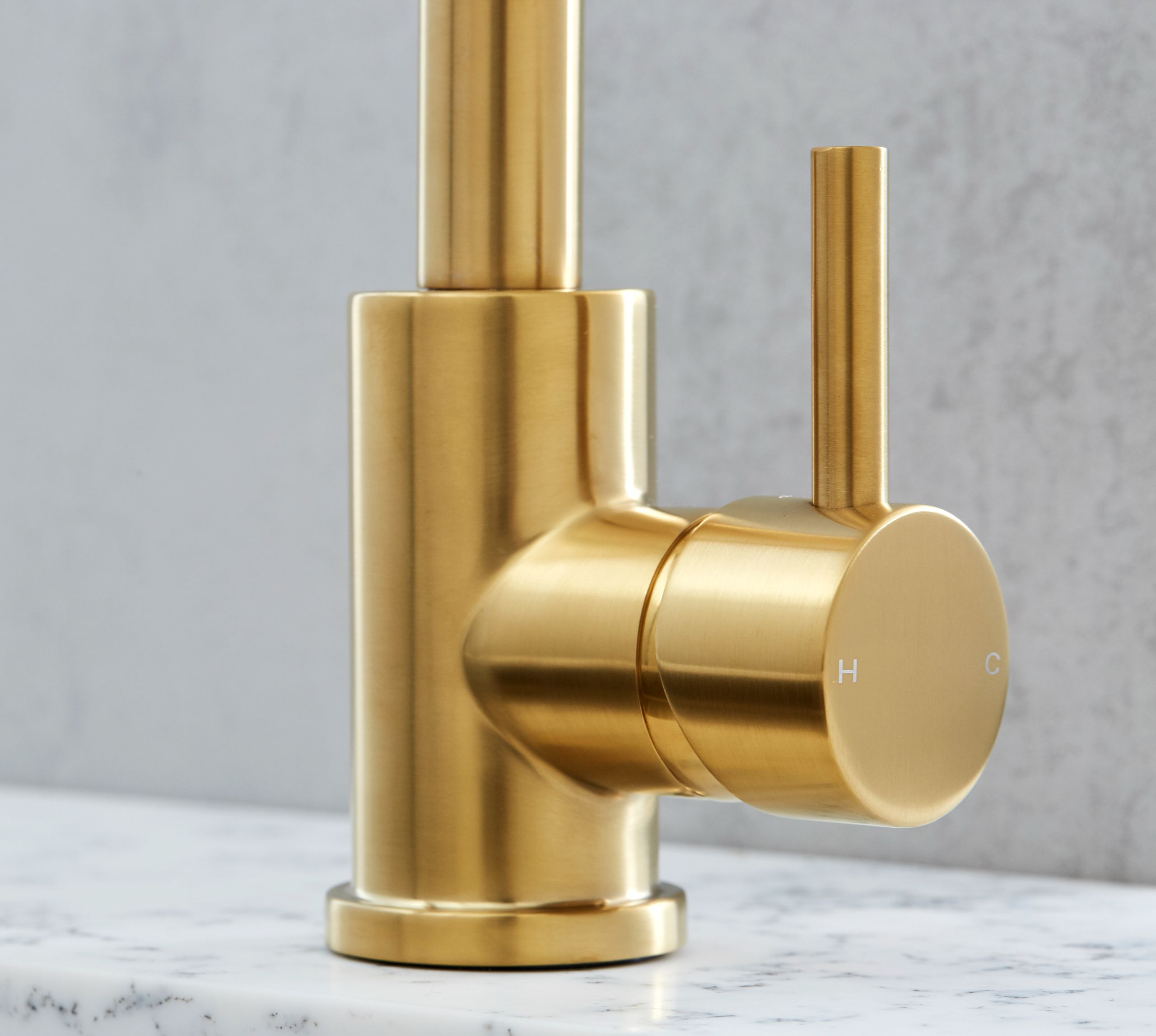 Brushed Brass Taps