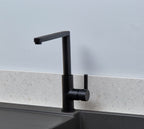 Clifford Square 90 degree Single Lever Tap - Matt Black