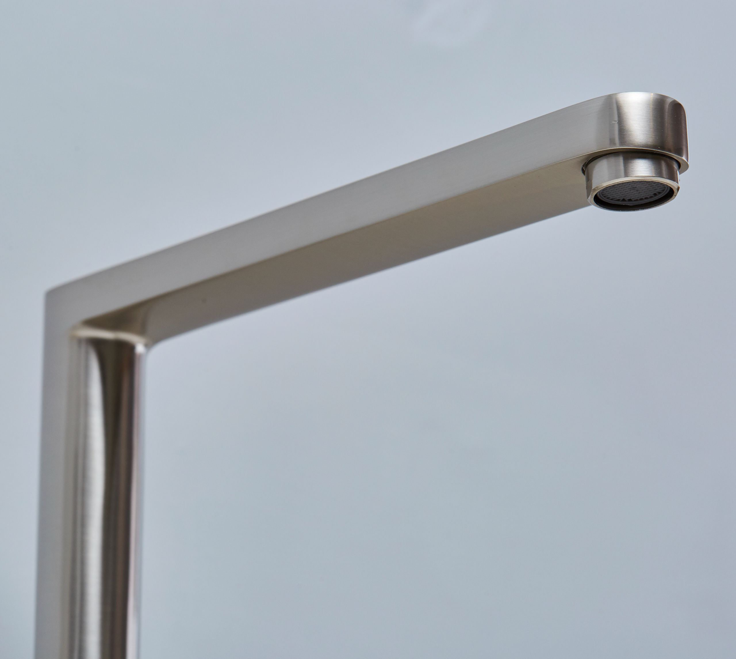 Clifford Square 90 degree Single Lever Tap - Brushed Nickel