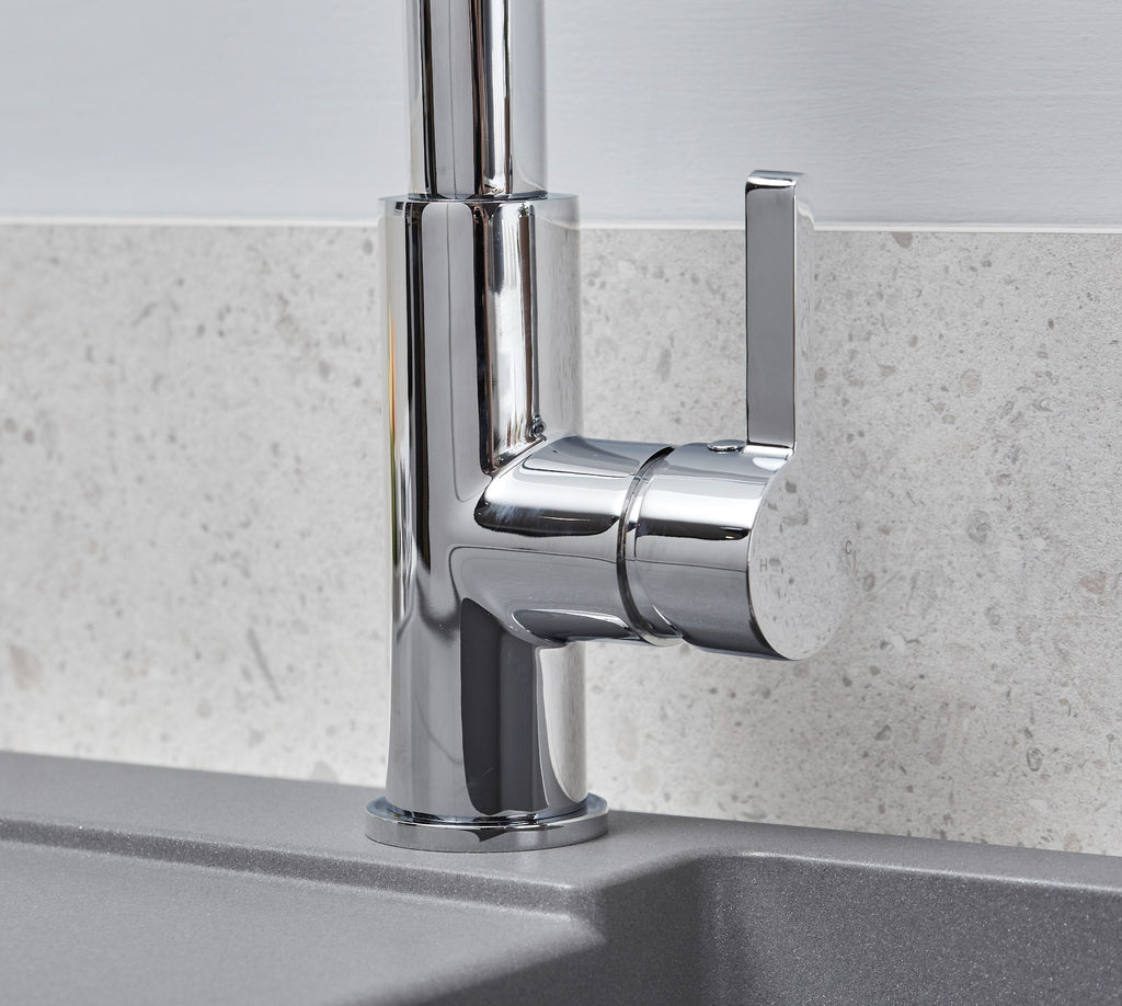 Clifford Square 90 degree Single Lever Tap - Chrome