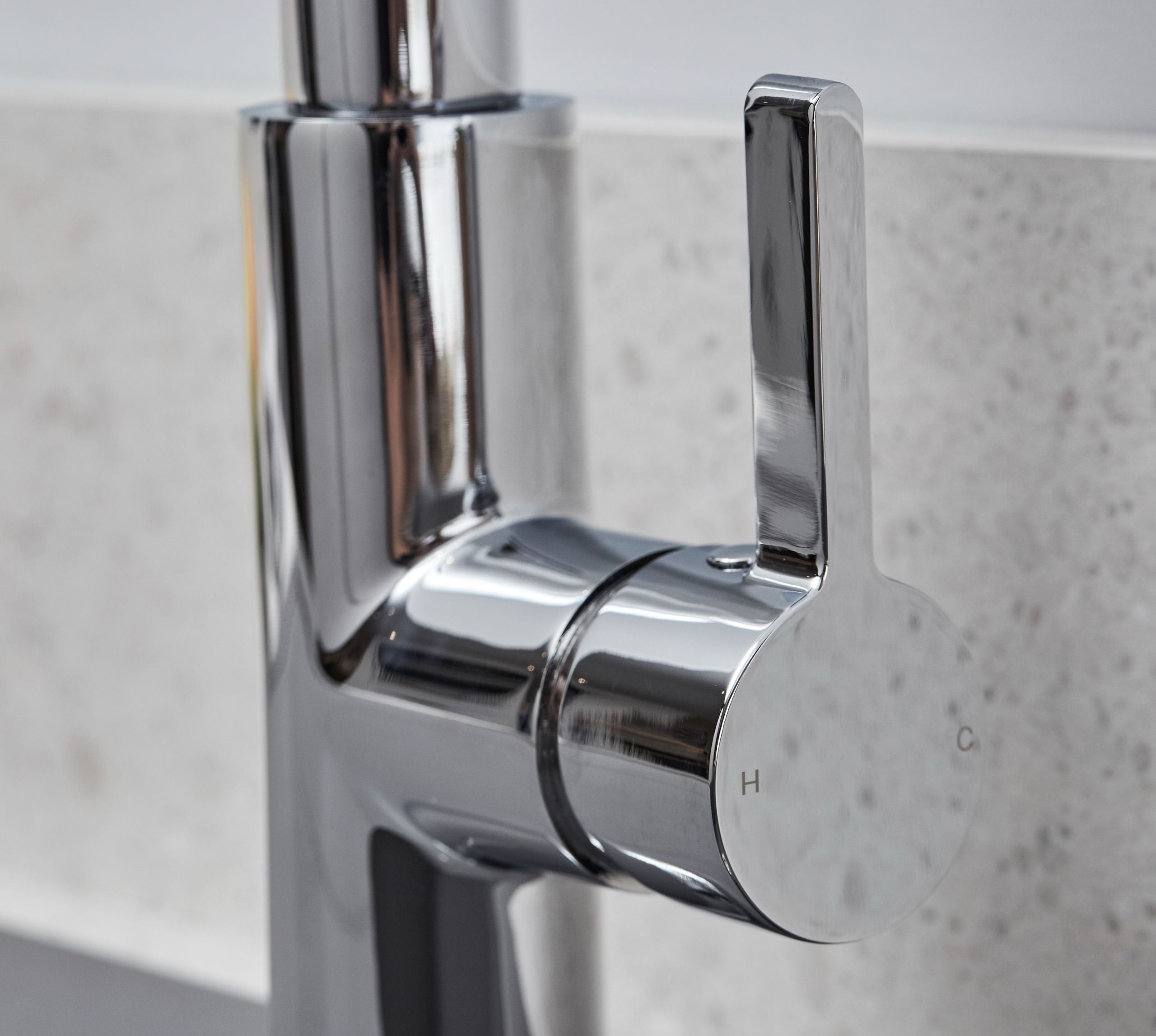 Clifford Square 90 degree Single Lever Tap - Chrome
