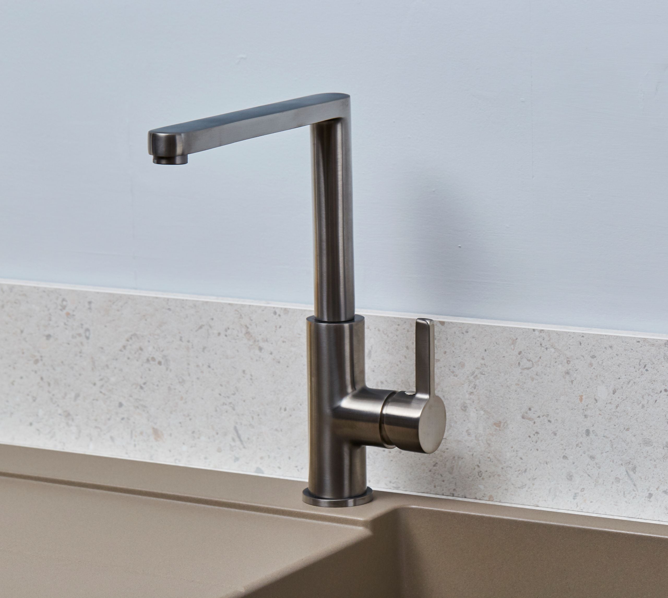 Clifford Square 90 degree Single Lever Tap - Gun Metal