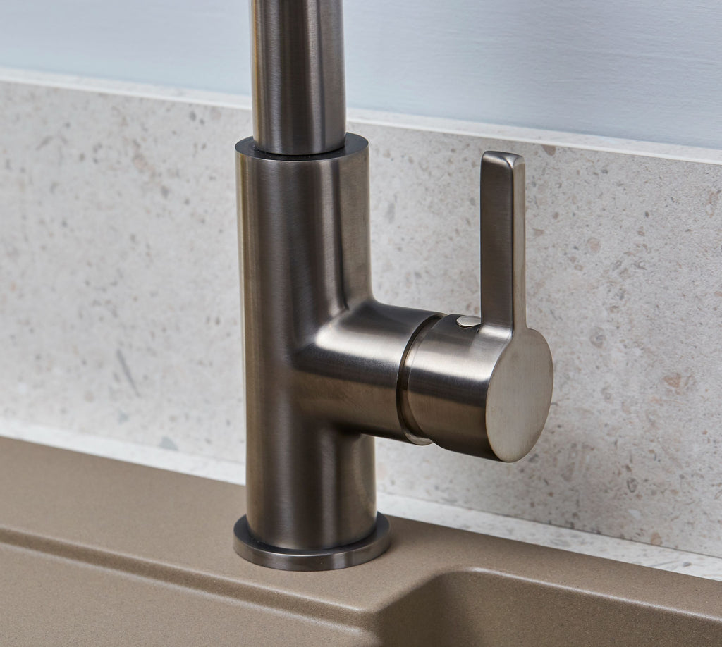 Clifford Square 90 degree Single Lever Tap - Gun Metal