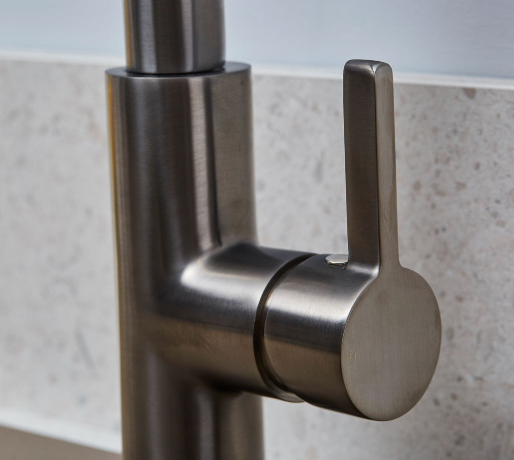 Clifford Square 90 degree Single Lever Tap - Gun Metal