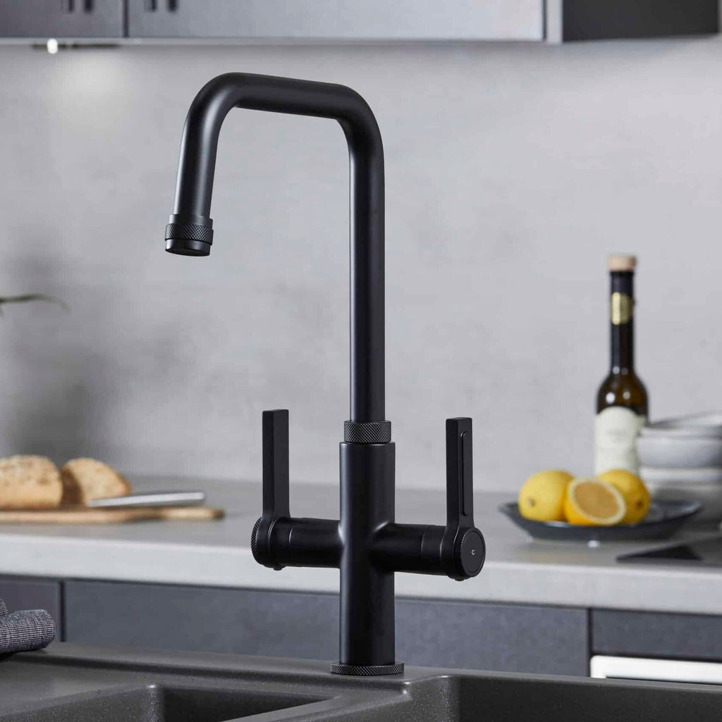 Artesano 3-in-1 D Shape Boiling Water Tap - Matt Black