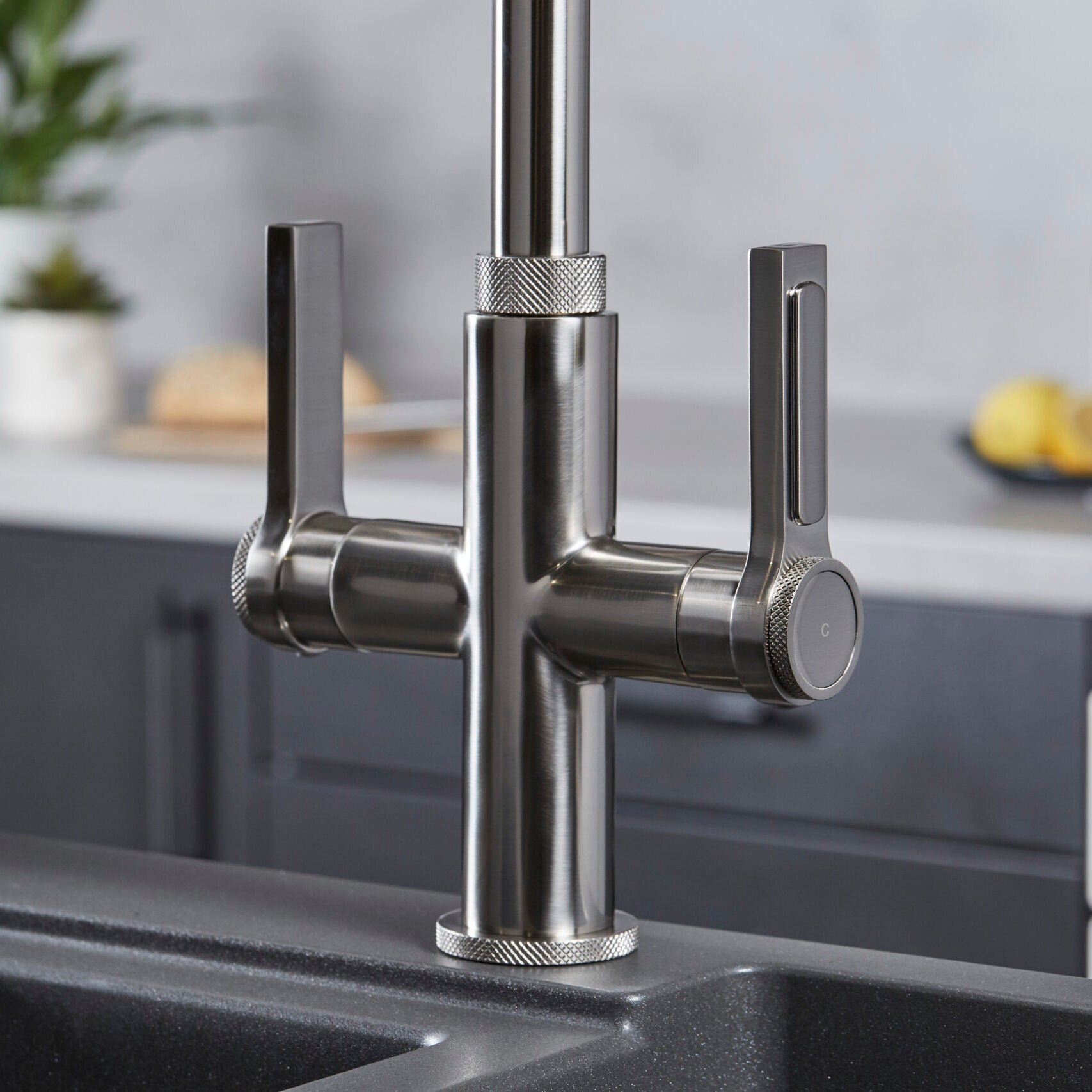 Artesano 3-in-1 D Shape Boiling Water Tap - Brushed Nickel