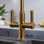 Artesano 3-in-1 D Shape Boiling Water Tap - Brushed Brass