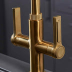 Artesano 3-in-1 D Shape Boiling Water Tap - Brushed Brass