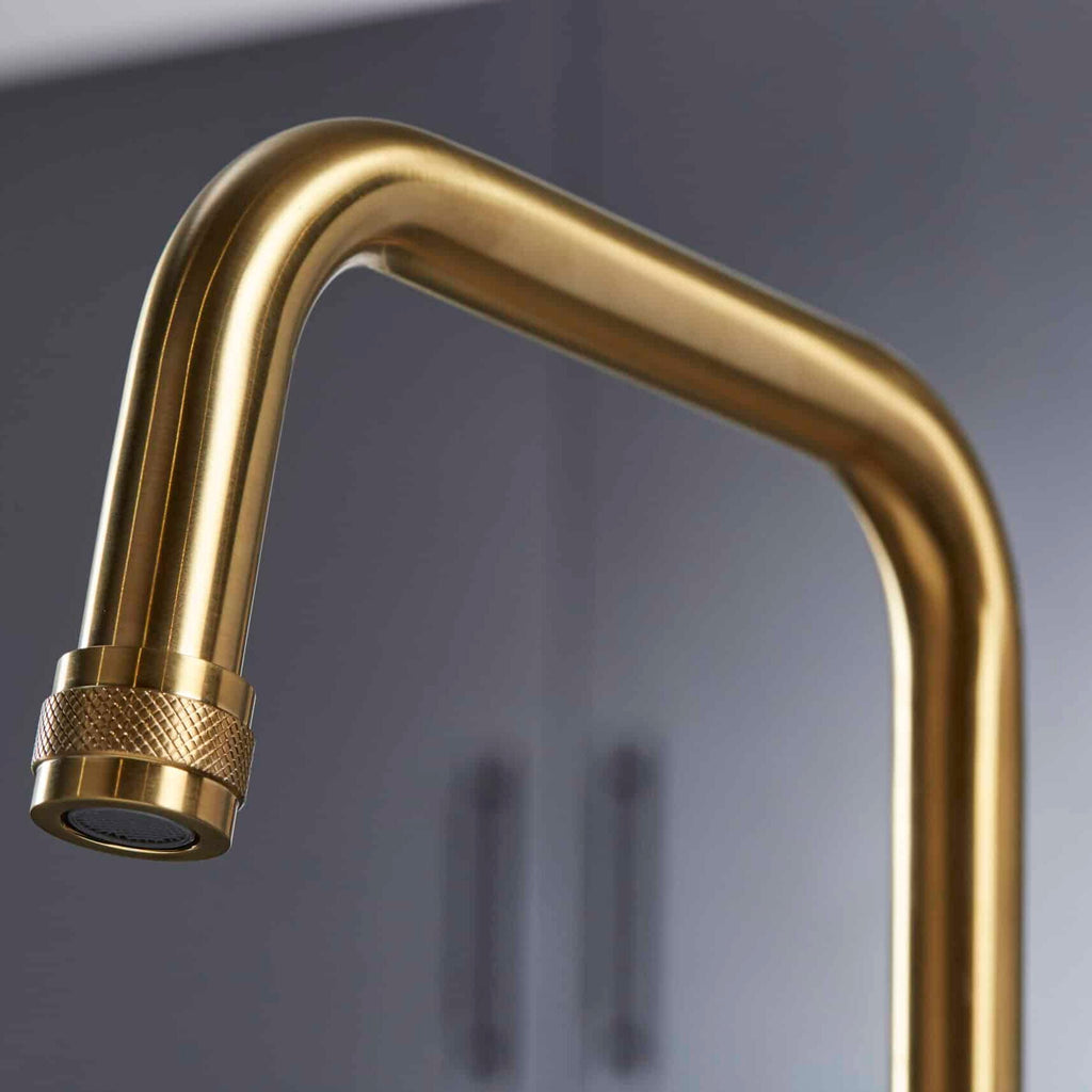 Artesano 3-in-1 D Shape Boiling Water Tap - Brushed Brass