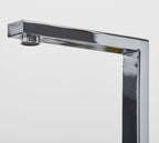 Ayton Mono Bloc Twin Flat Handle Square Spout - Chrome