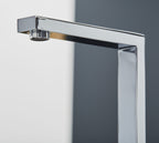 Ayton Mono Bloc Twin Flat Handle Square Spout - Chrome