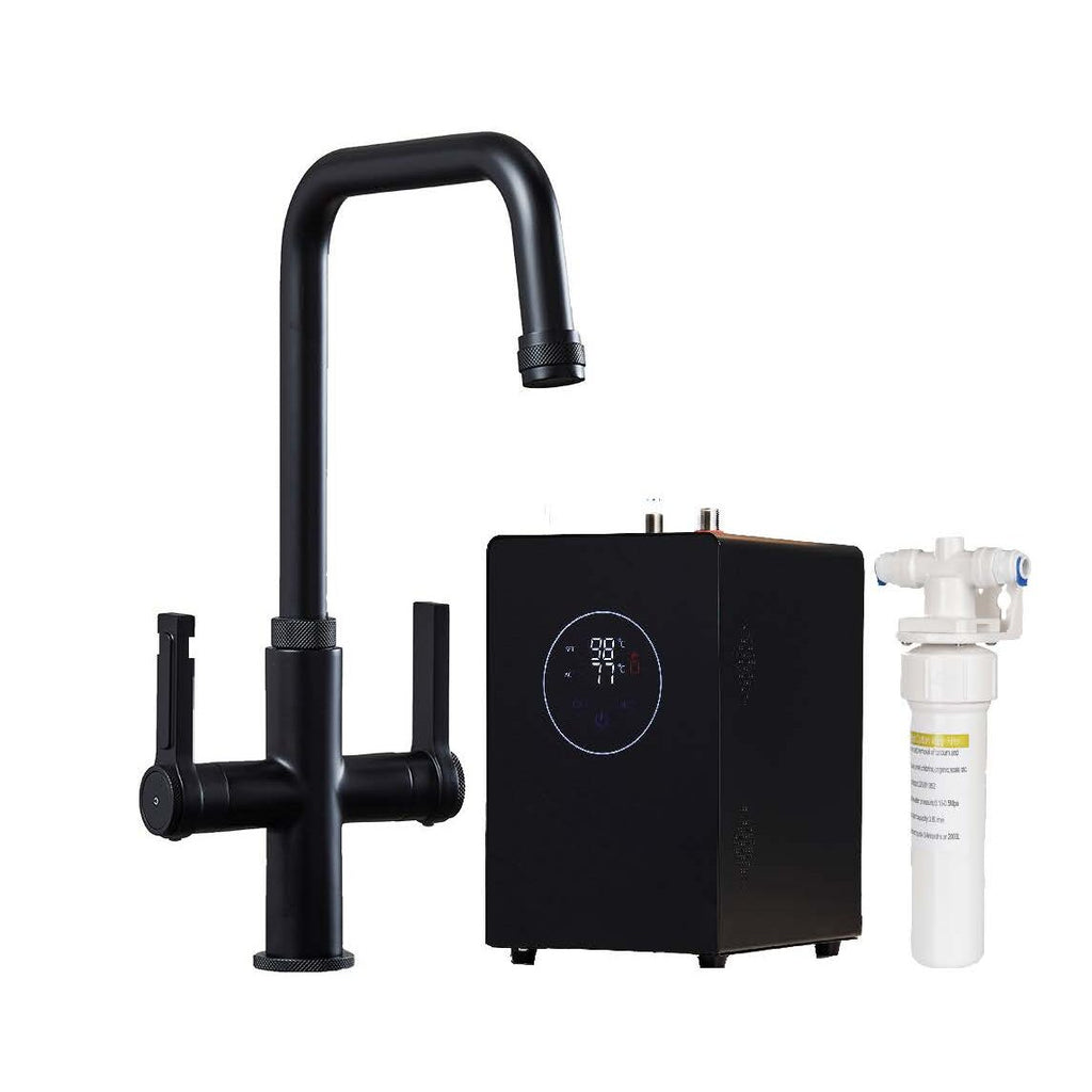 Artesano 3-in-1 D Shape Boiling Water Tap - Matt Black