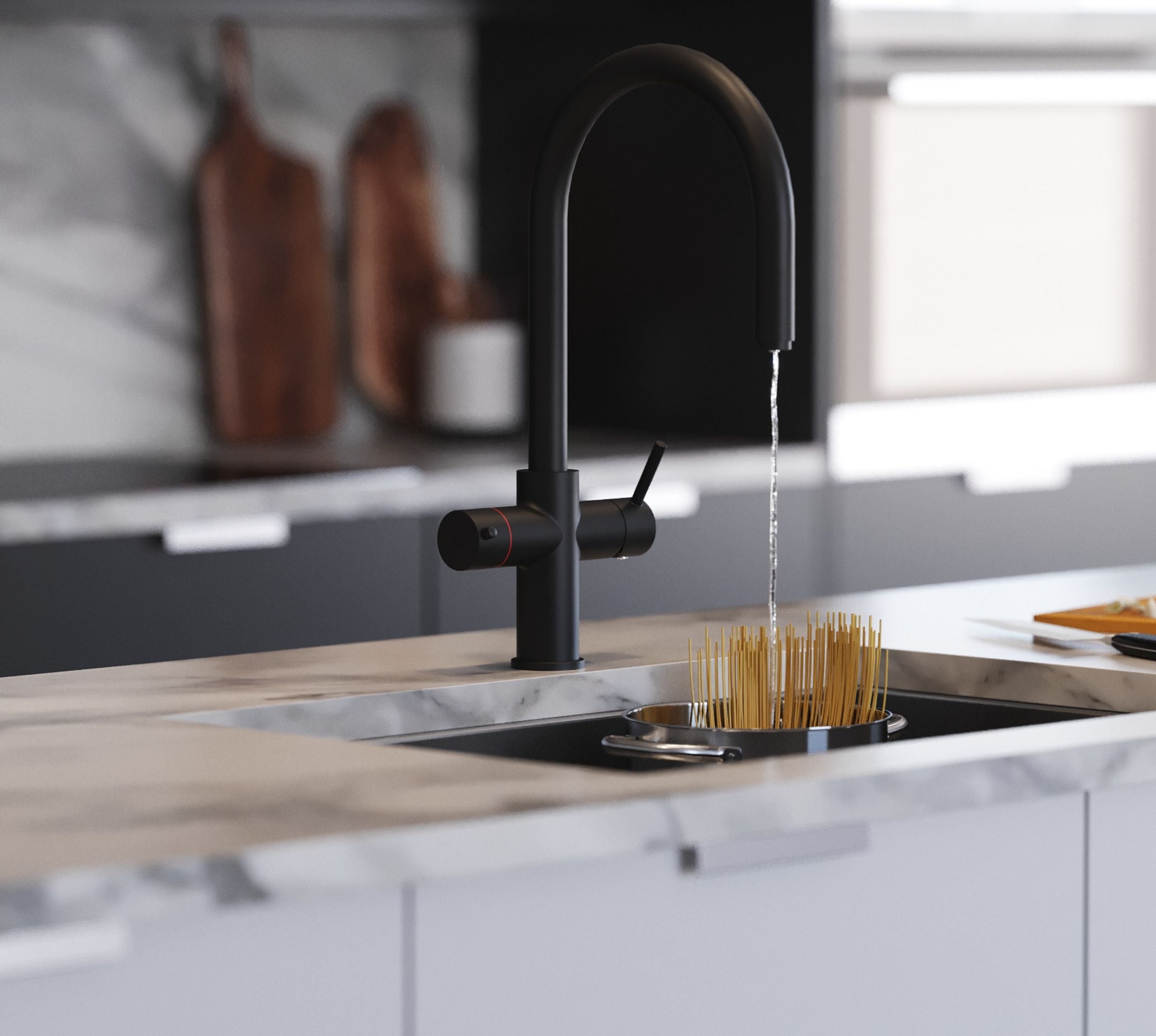 Avista 3-in-1: Swan Neck - Matt Black