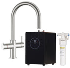 Astra 3-in-1 Pull-Out: Swan Neck - Brushed Nickel