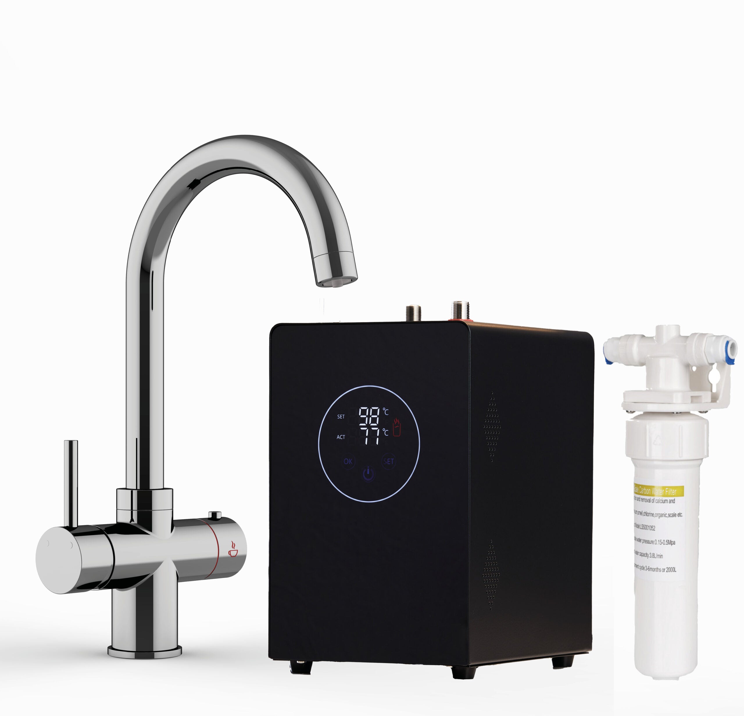 Athena 3-in-1: Swan Neck - Chrome