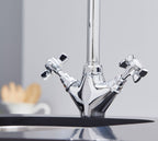 Colonial Twin Handle Mono Bloc tap - Chrome