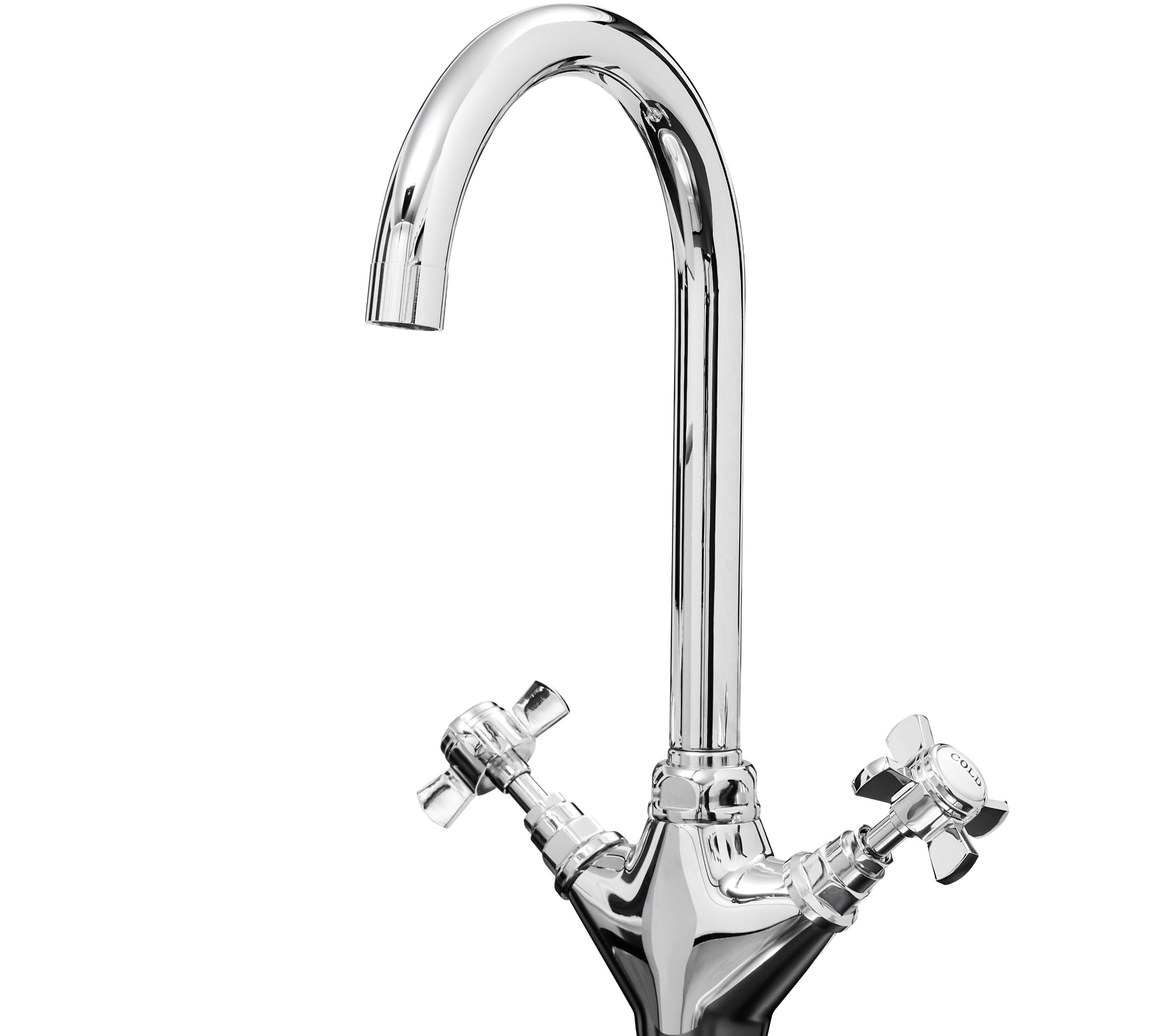 Colonial Twin Handle Mono Bloc tap - Chrome