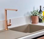 Clifford Square 90 degree Single Lever Tap - Rose Gold
