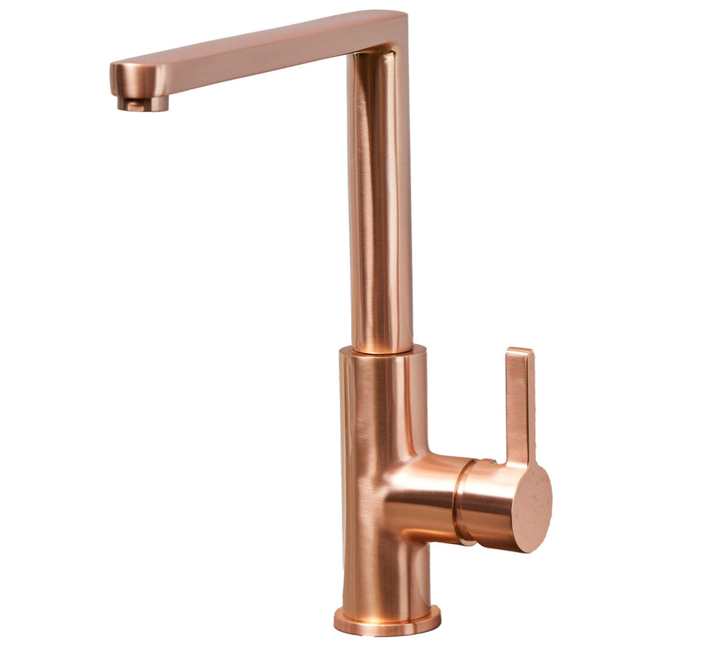 Clifford Square 90 degree Single Lever Tap - Rose Gold
