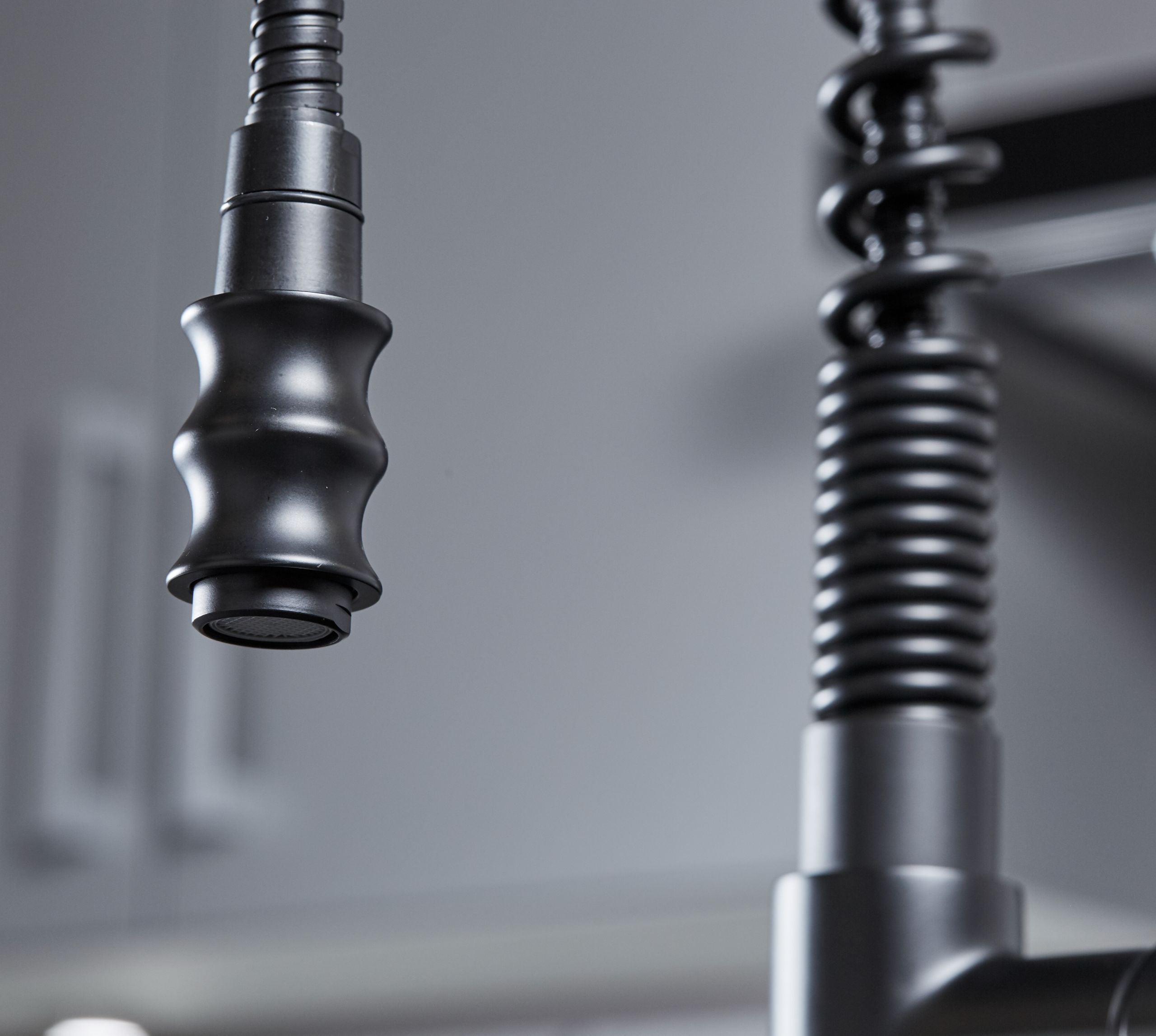 Durham Single Lever Flexi Swan Neck Mono Bloc Tap - Matt Black