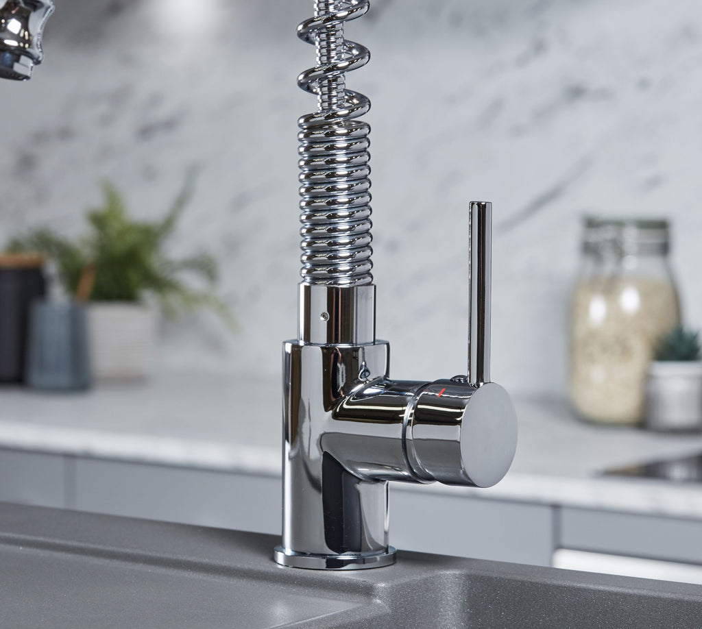 Durham Single Lever Flexi Swan Neck Mono Bloc Tap - Chrome