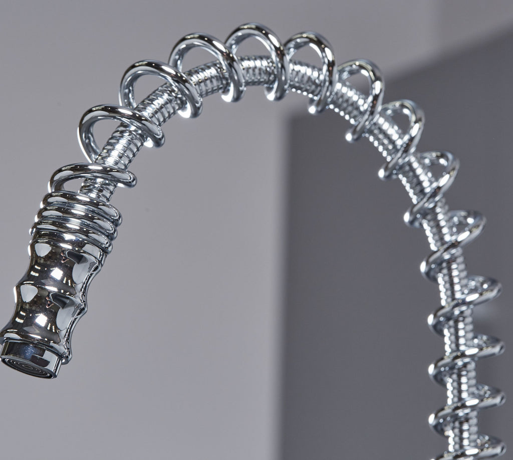 Durham Single Lever Flexi Swan Neck Mono Bloc Tap - Chrome