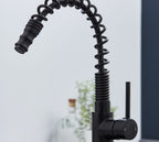 Durham Single Lever Flexi Swan Neck Mono Bloc Tap - Matt Black