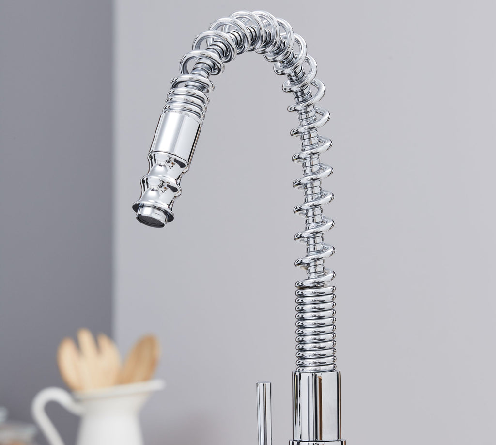 Durham Single Lever Flexi Swan Neck Mono Bloc Tap - Chrome