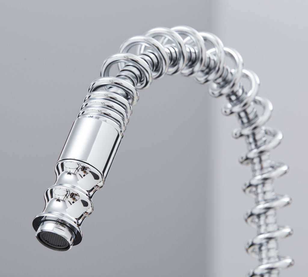 Durham Single Lever Flexi Swan Neck Mono Bloc Tap - Chrome