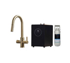 Platinum 4-in-1 Pull-Out: Swan Neck - Brushed Gold