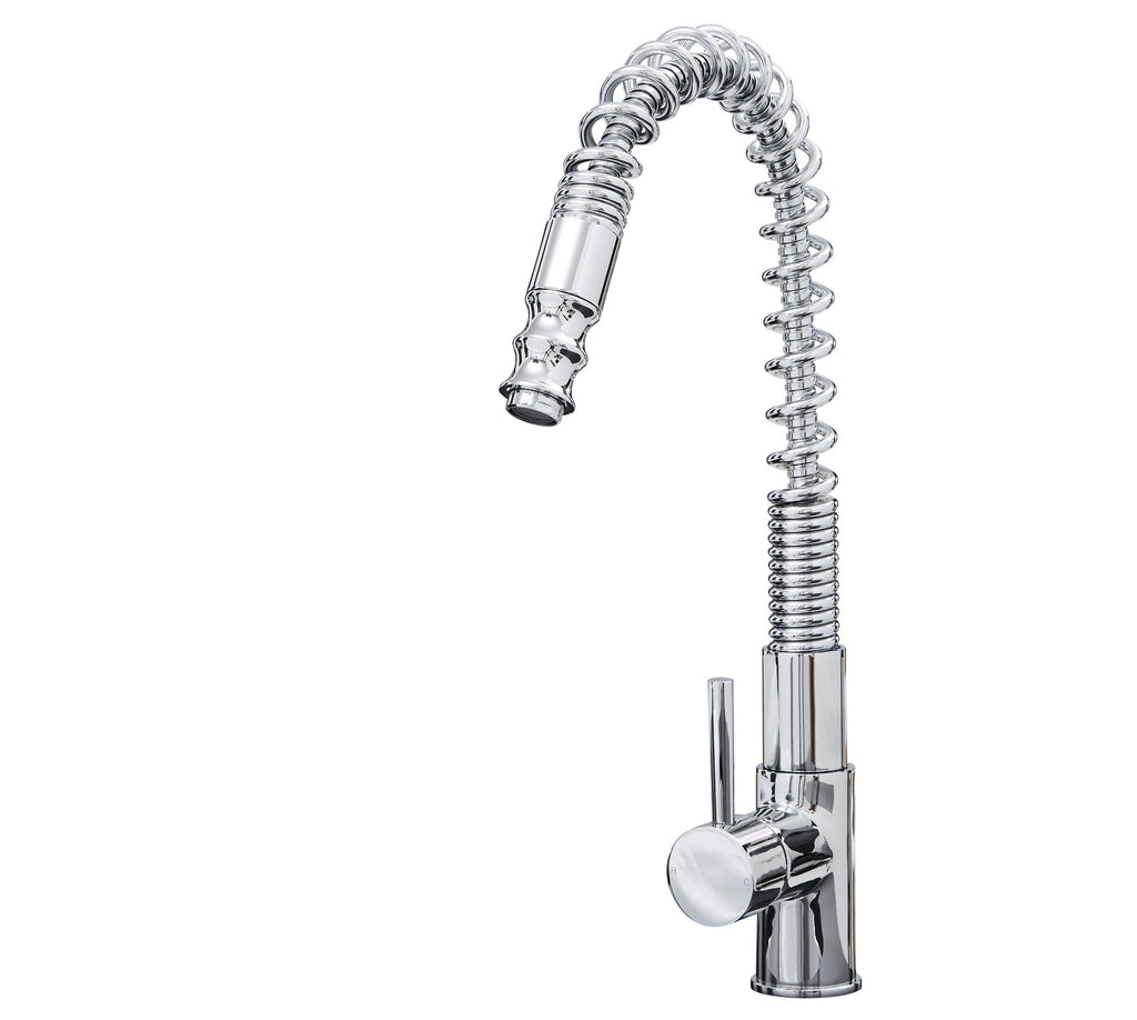 Durham Single Lever Flexi Swan Neck Mono Bloc Tap - Chrome
