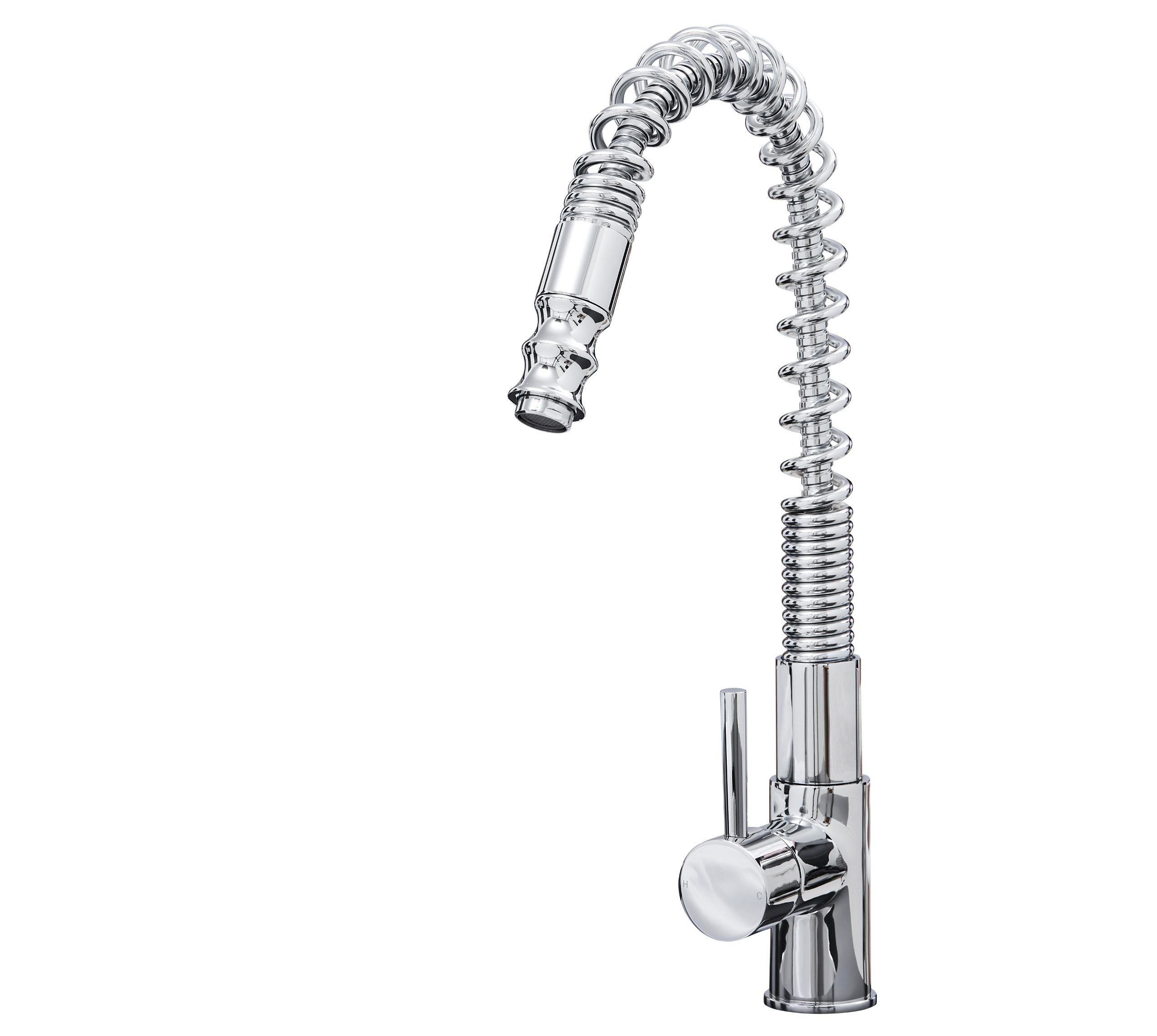 Durham Single Lever Flexi Swan Neck Mono Bloc Tap - Chrome