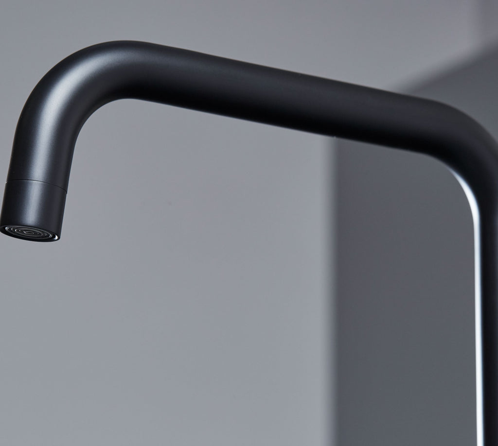 Elera D Single Lever D Shaped Mono Bloc Tap - Matt Black