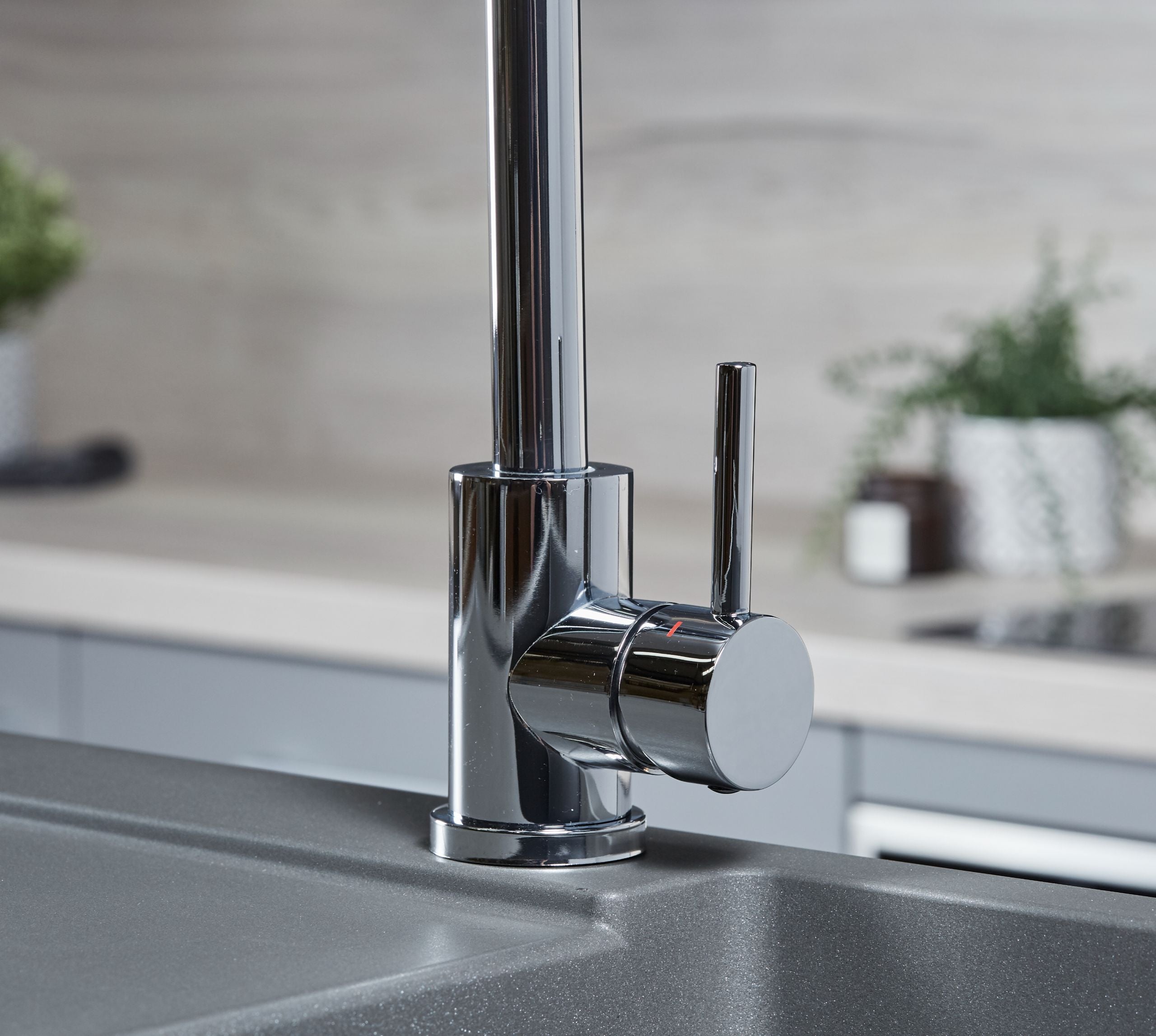 Elera D Single Lever D Shaped Mono Bloc Tap - Chrome