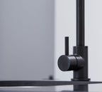 Elera Single lever Swan Neck Mono Bloc Tap - Matt Black