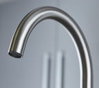 Elera Single Lever Swan Neck Mono Bloc Tap - Brushed Nickel