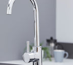 Elera Single Lever Swan Neck Mono Bloc Tap - Chrome