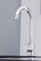 Elera Single Lever Swan Neck Mono Bloc Tap - Chrome