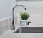 Elera Single Lever Swan Neck Mono Bloc Tap - Chrome