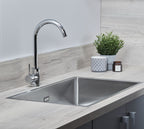 Elera Single Lever Swan Neck Mono Bloc Tap - Chrome