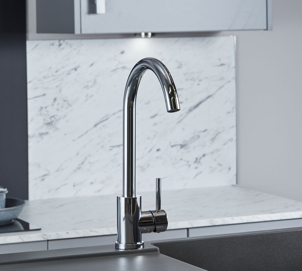Elera Single Lever Swan Neck Mono Bloc Tap - Chrome