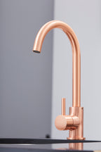 Elera Single Lever Swan Neck Mono Bloc Tap - Copper