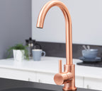 Elera Single Lever Swan Neck Mono Bloc Tap - Copper