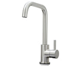 Elera D Single Lever D Shaped Mono Bloc Tap - Brushed Nickel