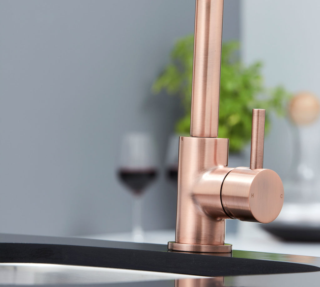 Elera D Single Lever D Shaped Mono Bloc Tap - Copper