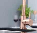 Elera D Single Lever D Shaped Mono Bloc Tap - Copper