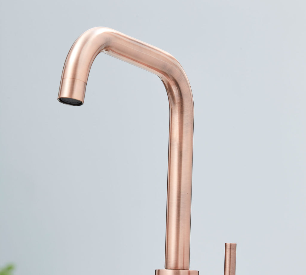 Elera D Single Lever D Shaped Mono Bloc Tap - Copper