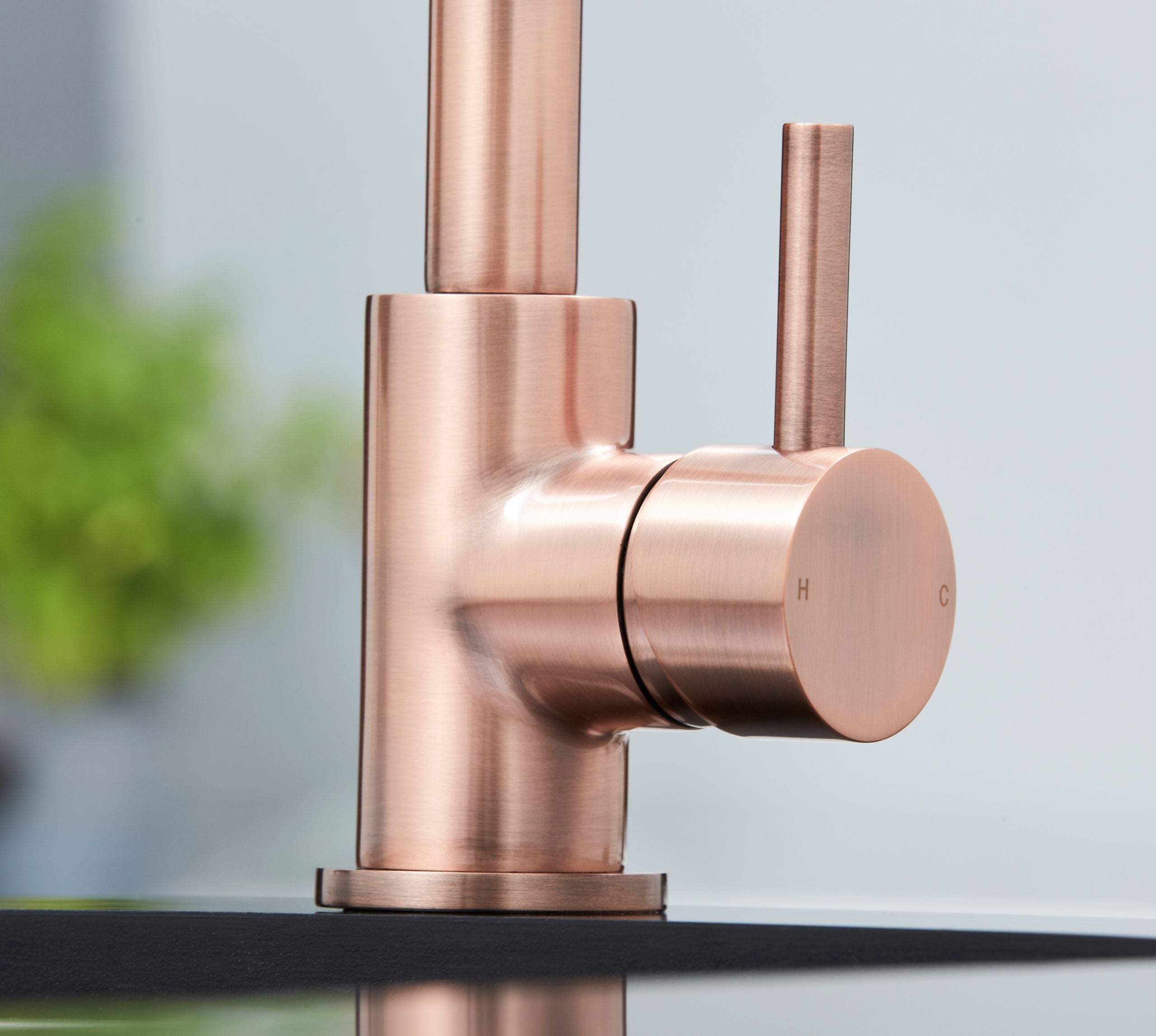 Elera D Single Lever D Shaped Mono Bloc Tap - Copper