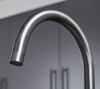 Elera Single Lever Swan Neck Mono Bloc Tap - Gun Metal