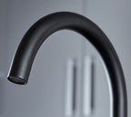 Elera Single lever Swan Neck Mono Bloc Tap - Matt Black